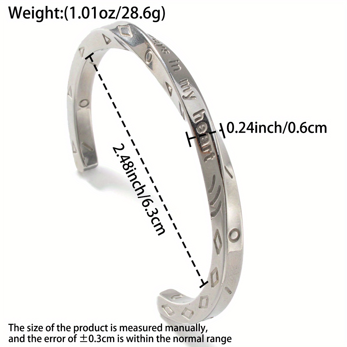 Unisex Geometric Mobius Design Bracelet, Fashionable & Unique